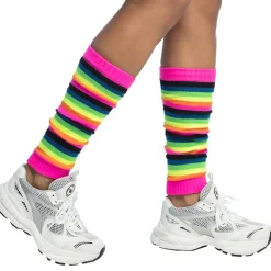 JAMBIÈRES POLYESTER ARC-EN-CIEL FLASHY ADULTE