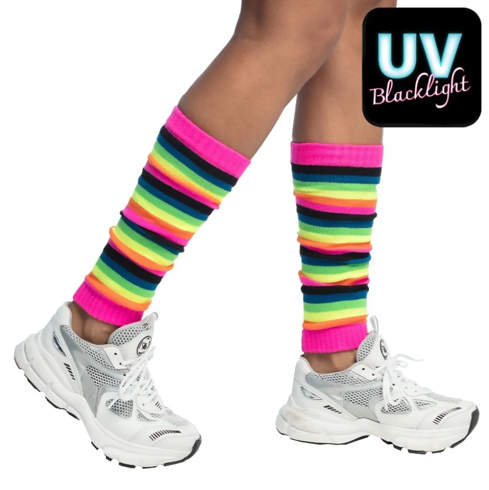 JAMBIÈRES POLYESTER ARC-EN-CIEL FLASHY ADULTE