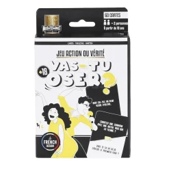 JEU ACTION OU VÉRITÉ 60 CARTES ADULTE 5.5X8.5CM