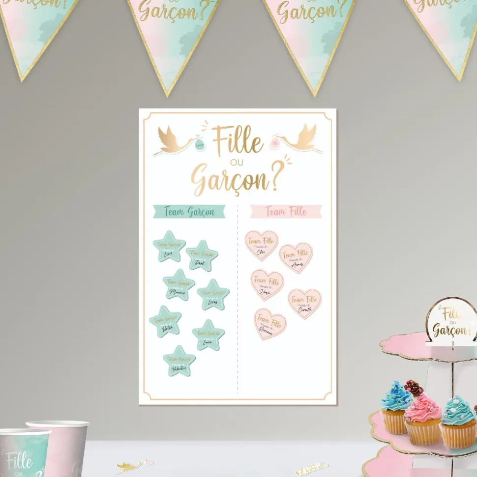 JEU ANIMATION STICKERS VOTE GENDER REVEAL