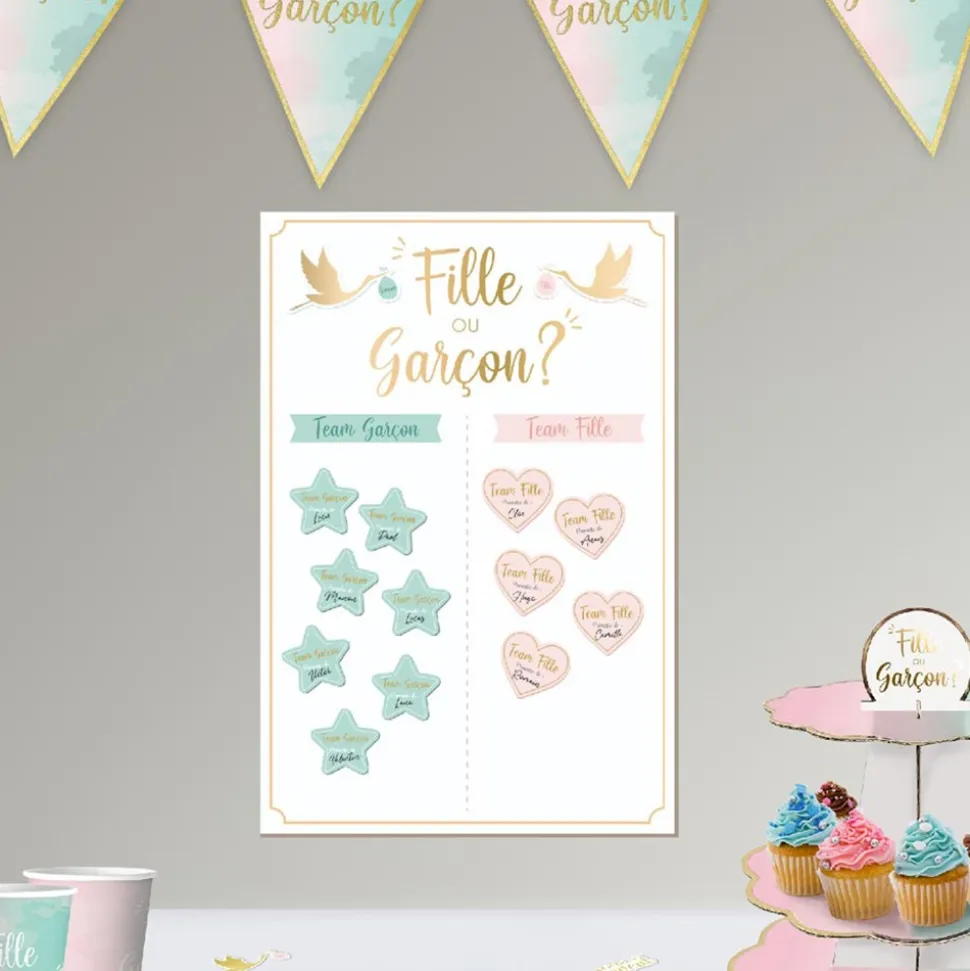 JEU ANIMATION STICKERS VOTE GENDER REVEAL