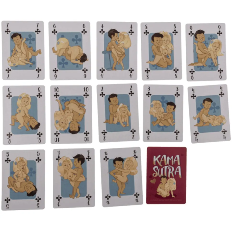 JEU 54 CARTES À JOUER POSITION KAMASUTRA COMIC
