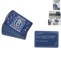 JEU DE CARTES THÈME KARAOKÉ MIME CHANTE DEVINE
