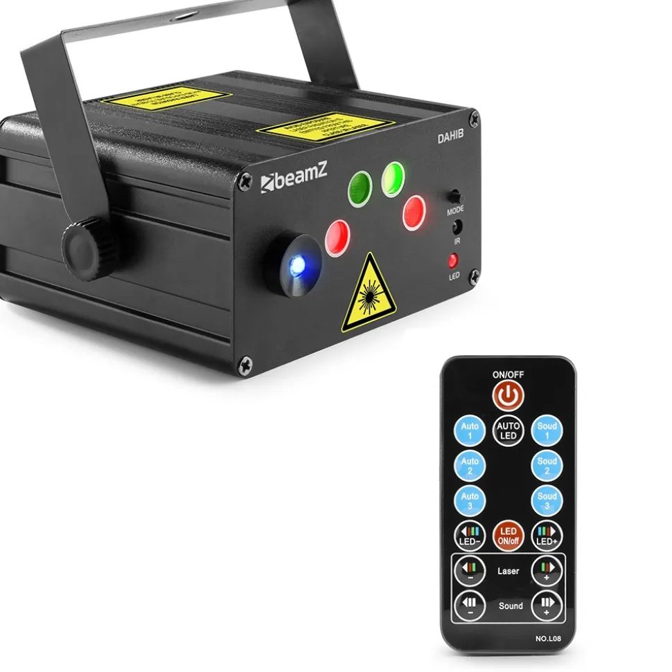 JEU DE LUMIÈRE 2 LASERS ET 4 LEDS - DAHIB