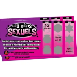 JEU À GRATTER LES DÉFIS SEXUELS