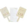 JEU MARIAGE ELLE LUI JOLIS BRINS PANCARTES BOIS