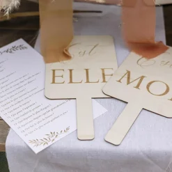 JEU MARIAGE ELLE LUI JOLIS BRINS PANCARTES BOIS