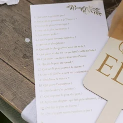JEU MARIAGE ELLE LUI JOLIS BRINS PANCARTES BOIS