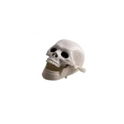 JOUET TÊTE DE MORT ARTICULÉE BLANC