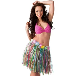 JUPE COURTE HAWAÏ COLORÉE