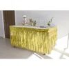 JUPE DE TABLE MÉTALLISÉ 74CMX4.20CM OR