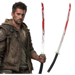 KATANA JOUET ÉPÉE PVC SAMURAÏ SANG HORREUR 97CM