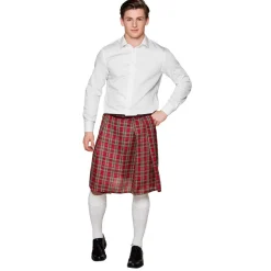 KILT JUPE ÉCOSSAISE TARTAN ROUGE 60CM HOMME