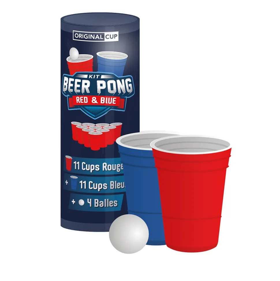 KIT BEER PONG RED&BLUE 22CUPS
