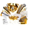KIT DE FÊTE COTILLONS OR ARGENT BLANC 10 PERSONNES