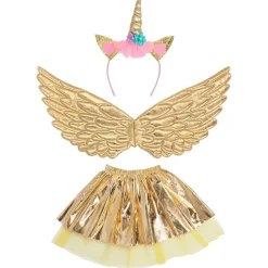 KIT DÉGUISEMENT FÉE LICORNE OR FILLE