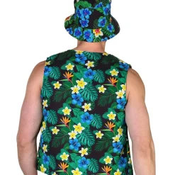 KIT DÉGUISEMENT TOURISTE CHAPEAU GILET ADULTE