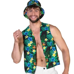 KIT DÉGUISEMENT TOURISTE CHAPEAU GILET ADULTE