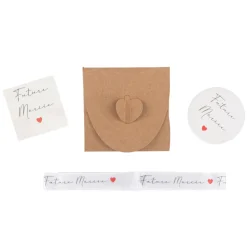 KIT EVJF MARIÉE BADGE BRACELET TATOUAGE POCHETTE