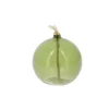 LAMPE À HUILE VERRE MÈCHE 8X8.5CM VERT PISTACHE