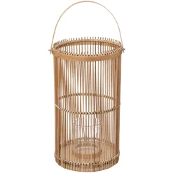 LANTERNE BAMBOU AVEC ANSE 40CM NATURE