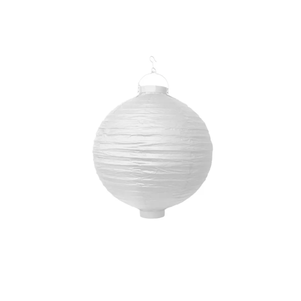 LANTERNE JARDIN PAPIER BLANC 20CM