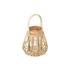 LANTERNE ROTIN D14.5XH16CM