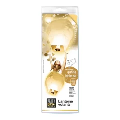 LANTERNE VOLANTE PAPIER BIO 50X90CM BLANC