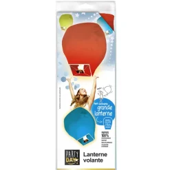 LANTERNE VOLANTE PAPIER BIO 50X90CM COLORÉ