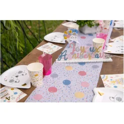 LETTRES JOYEUX ANNIVERSAIRE KITTY PARTY 1ER AGE 33.5X4.5X12CM