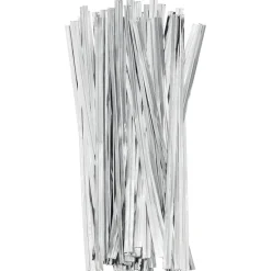 50 LIENS TWIST 7.5CM ARGENT