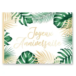 LIVRE DOR ANNIVERSAIRE TROPICAL PARTY 20P 15X21CM