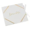 LIVRE D'OR BLANC COIN OR 21X20CM