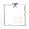 LIVRE D'OR CARTON BLACK WHITE 68P 21X20CM BLANC