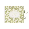 LIVRE D'OR CARTON BOTANIQUE 68P 22X19CM PISTACHE