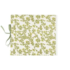 LIVRE D'OR CARTON BOTANIQUE 68P 22X19CM PISTACHE