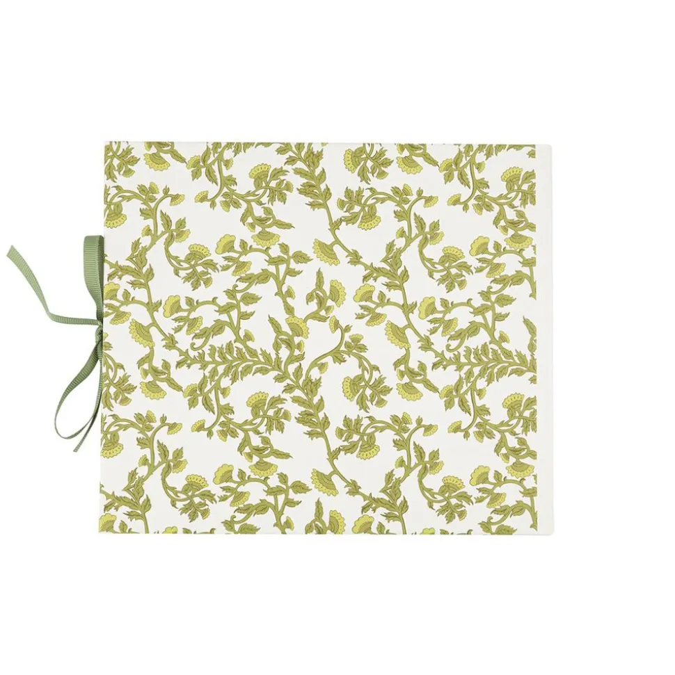 LIVRE D'OR CARTON BOTANIQUE 68P 22X19CM PISTACHE