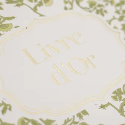 LIVRE D'OR CARTON BOTANIQUE 68P 22X19CM PISTACHE