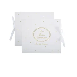 LIVRE DOR CARTON 1ER ANNIVERSAIRE 68P 22X19CM