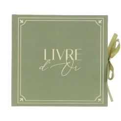 LIVRE D'OR CARTON JARDIN FRANÇAISE 68P 21X20CM