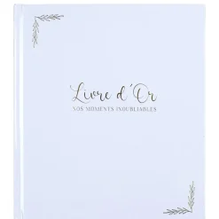 LIVRE D'OR CARTON MOMENTS INOUBLIABLES 40P 22X25CM