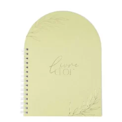 LIVRE D'OR CARTON OLIVIER 68P 14.5X19.5CM SAUGE