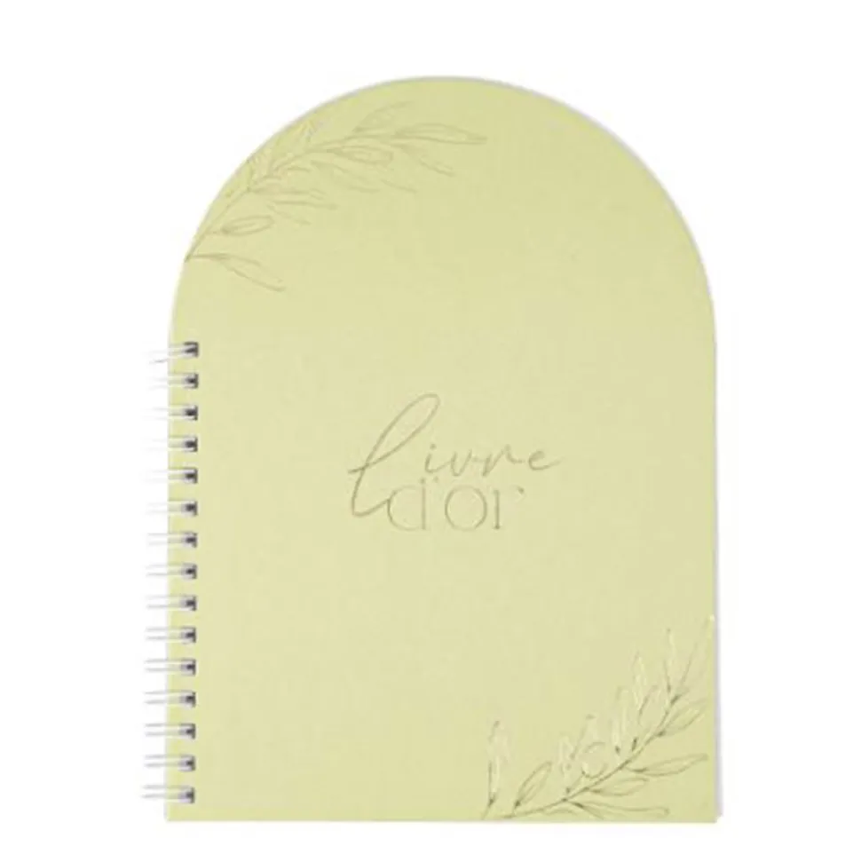 LIVRE D'OR CARTON OLIVIER 68P 14.5X19.5CM SAUGE