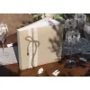 LIVRE D'OR CARTON 40P 24X25CM LIN NATURE