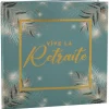 LIVRE D'OR CARTON RETRAITE DORÉE 20P 24CM CÉLADON
