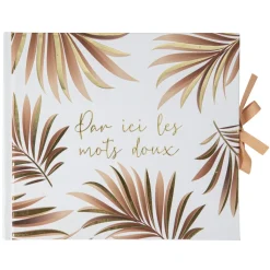 LIVRE D'OR CARTON TROPICAL PARTY 68P 22X19.5CM