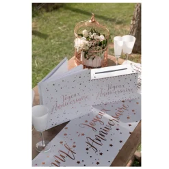 LIVRE D'OR JOYEUX ANNIVERSAIRE 20P 24CM ROSE GOLD