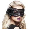 LOUP DENTELLE MYSTIQUE ROSE NOIR