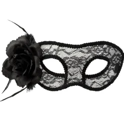 LOUP DENTELLE MYSTIQUE ROSE NOIR