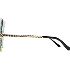LUNETTES AILES PAPILLONS STRASS BLEU ADULTE